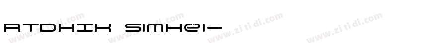 RTDXIX SimHei字体转换